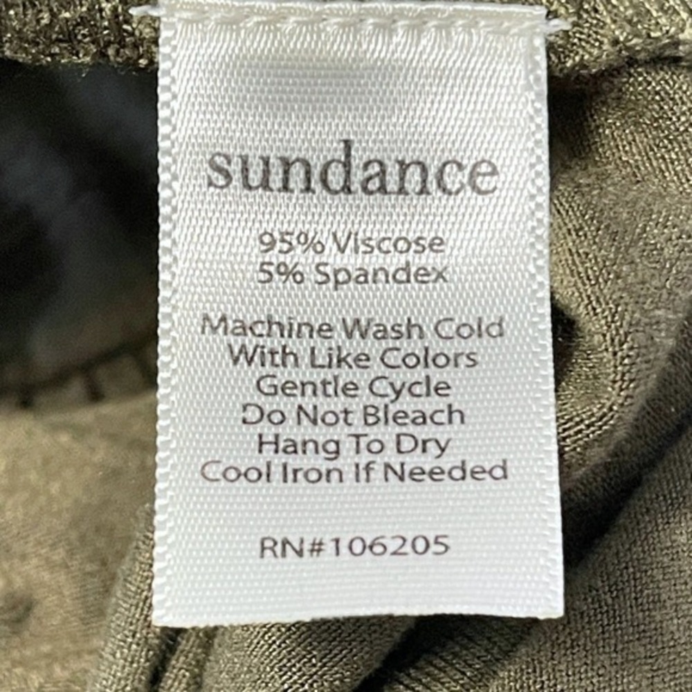 Sundance Jumpsuit Womens XS Green Felicity Cropped Wide Leg Boho Culotte Stretch - Picture 7 of 13